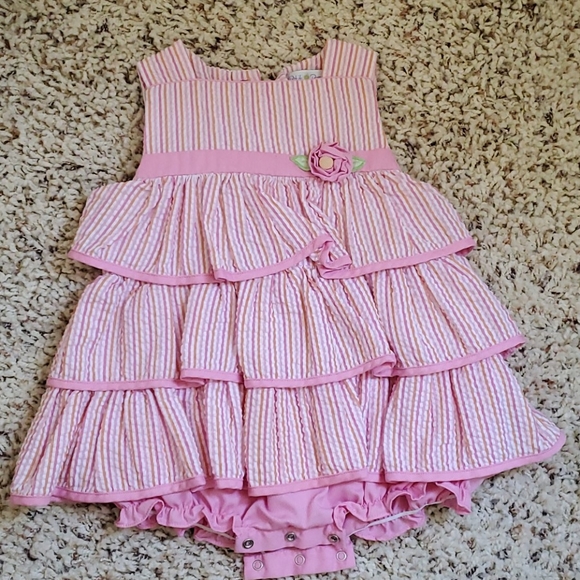 petit pomme Other - Toddler seersucker pink dress